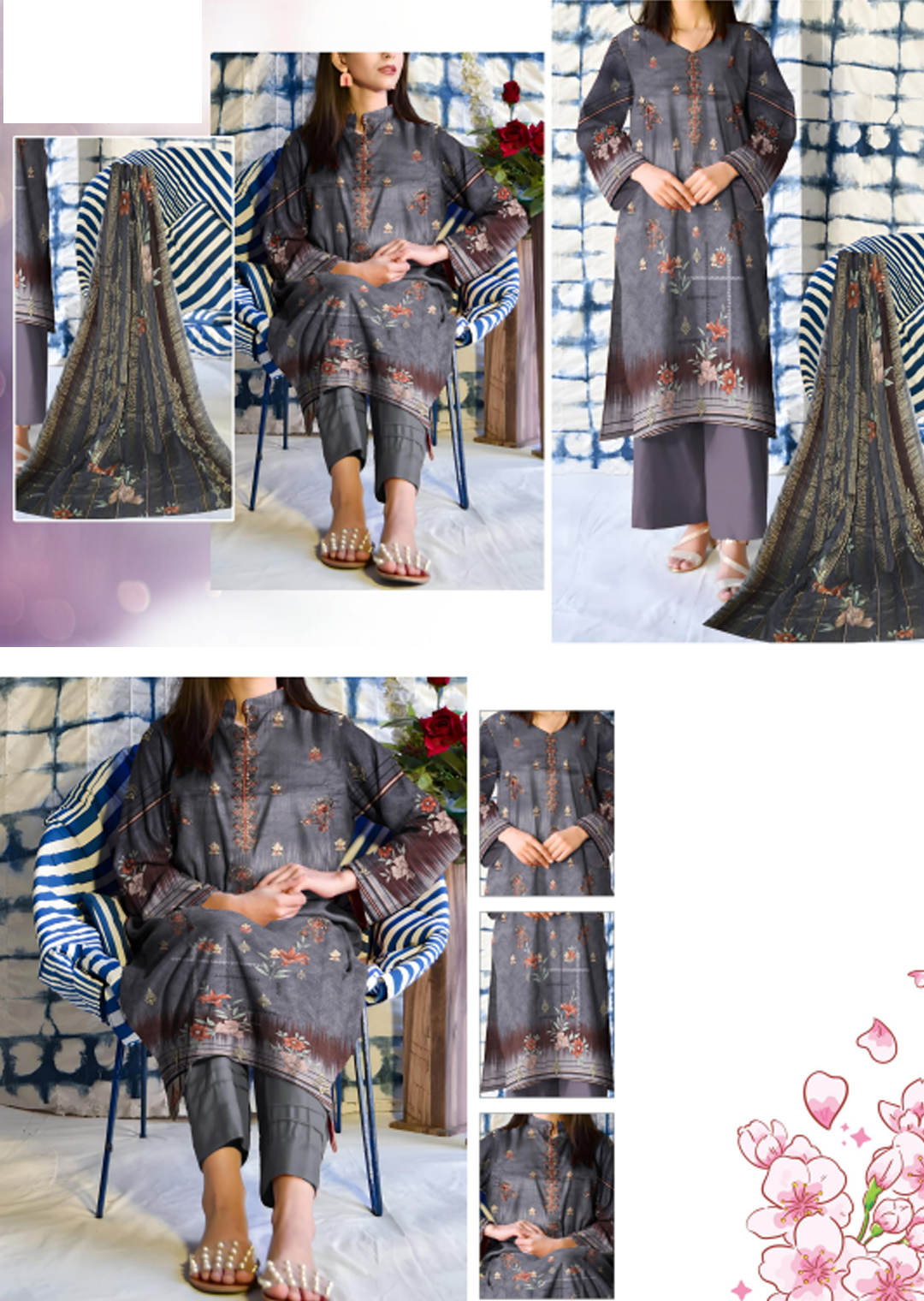 Embroidered Suits Digital Printing Summer Collections