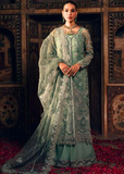 Embroidered Silk Net Stitched