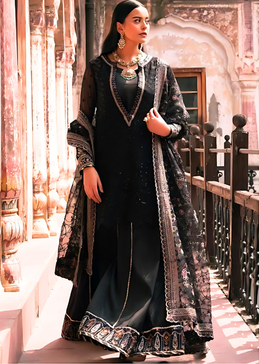 Embroidered Bemberg Chiffon