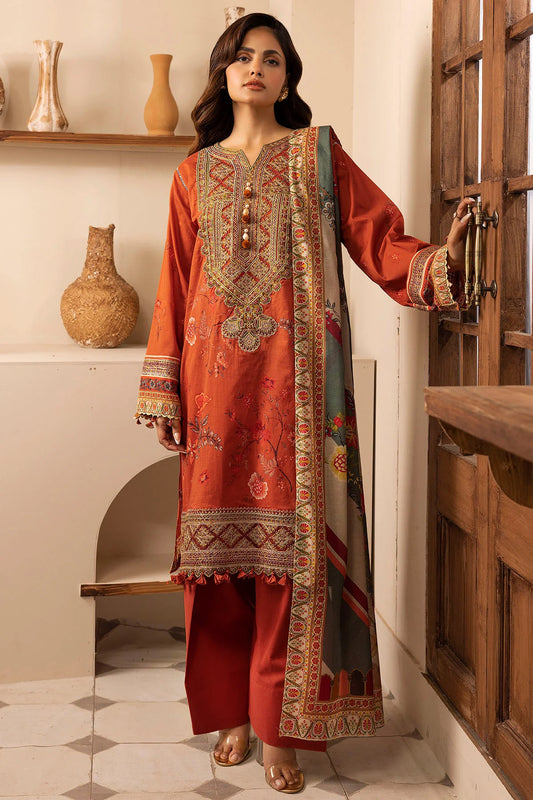 BRENNA DIGITAL PRINTED LAWN STITCHED