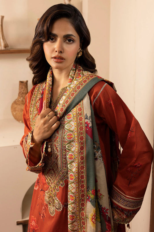 BRENNA DIGITAL PRINTED LAWN STITCHED