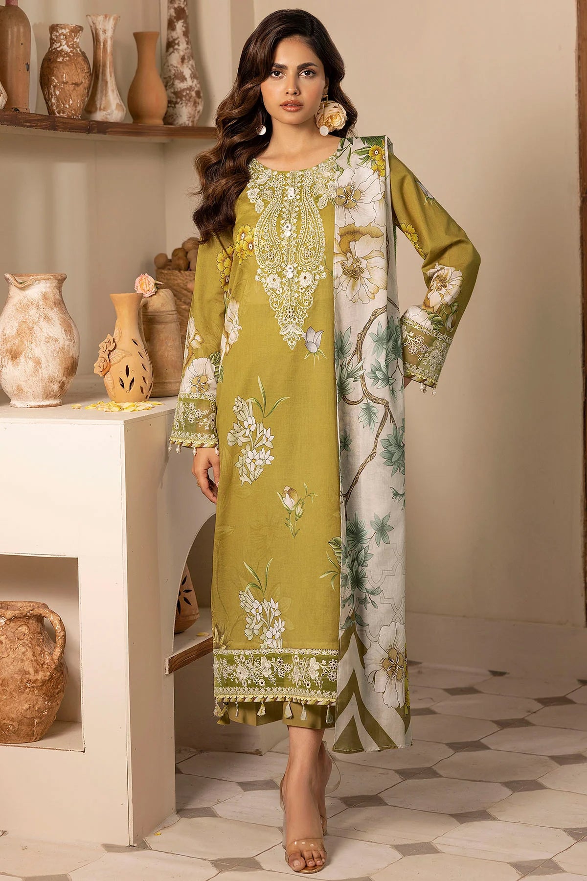 BLOOM DIGITAL PRINTED LAWN STITCHED