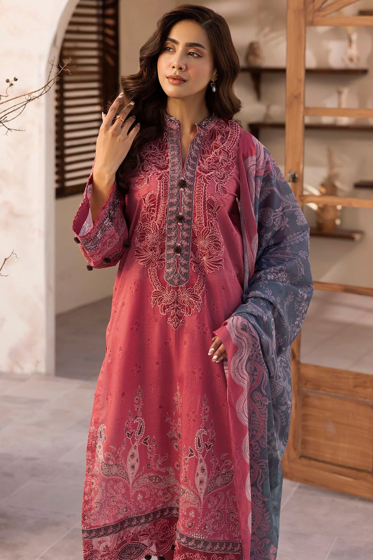 IREA DIGITAL PRINTED LAWN STITCHED