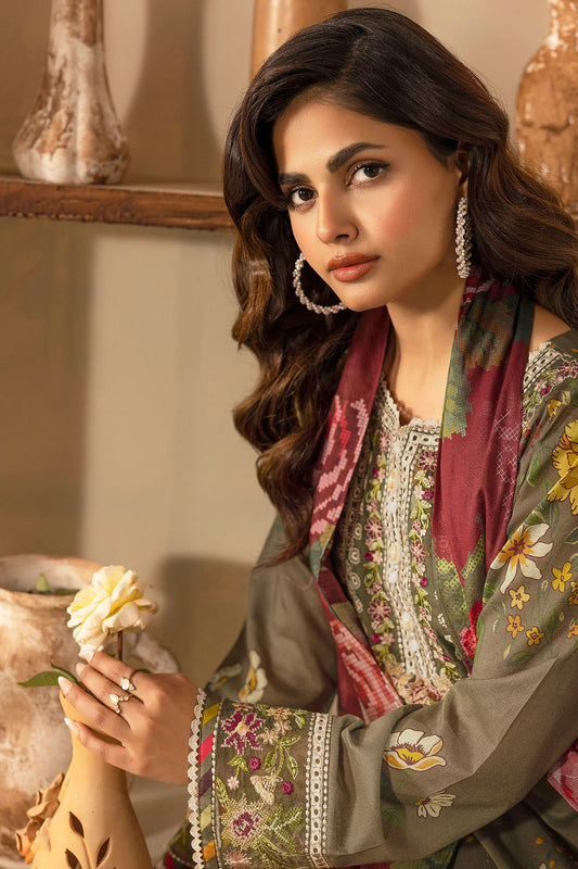 NANCY DIGITAL PRINTED LAWN STITCHED