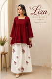 Maroon Peplum Co-Ord Set – Liza Boutique