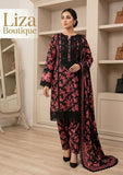 Black Floral 3 Piece Lawn Suit – Liza Boutique