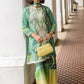 Ariela Lawn Green Stitched