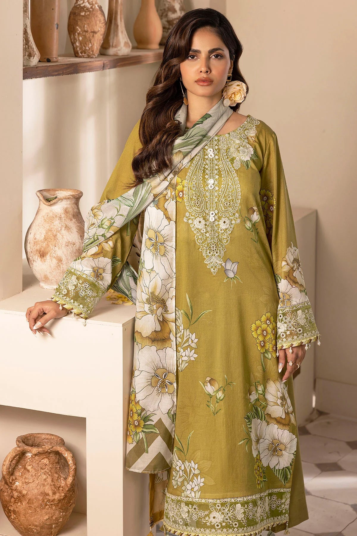 BLOOM DIGITAL PRINTED LAWN STITCHED