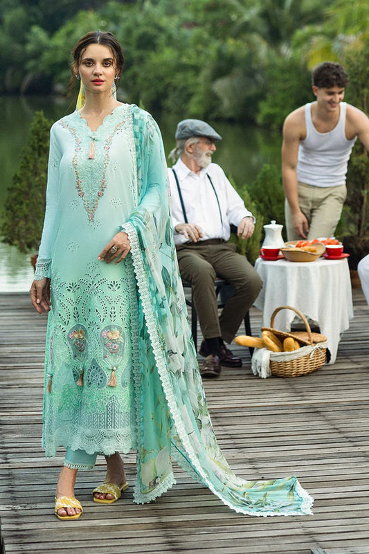 Famiglia Chikankari Lawn Stitched